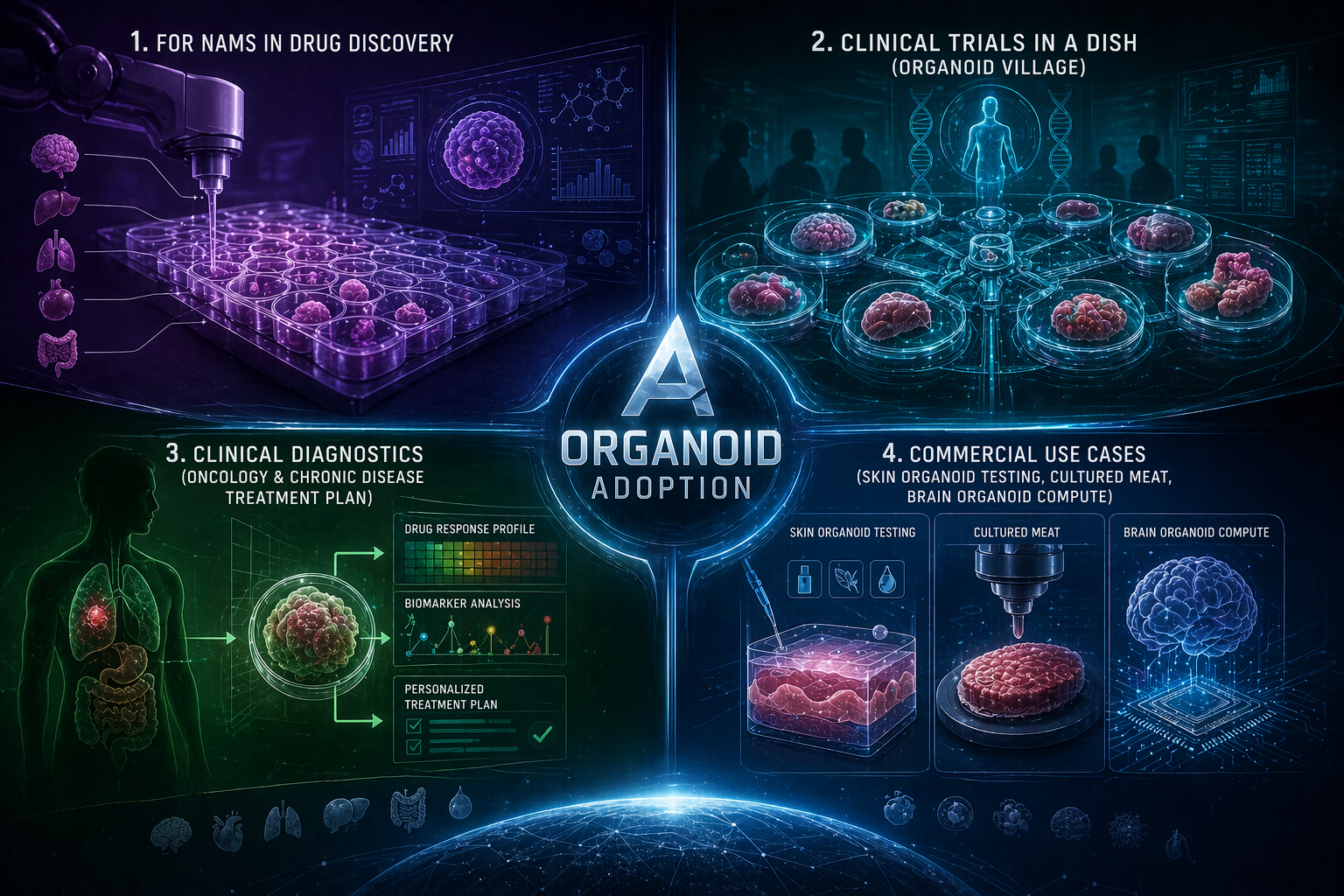 OrganoBit organoid economy and adoption visualization