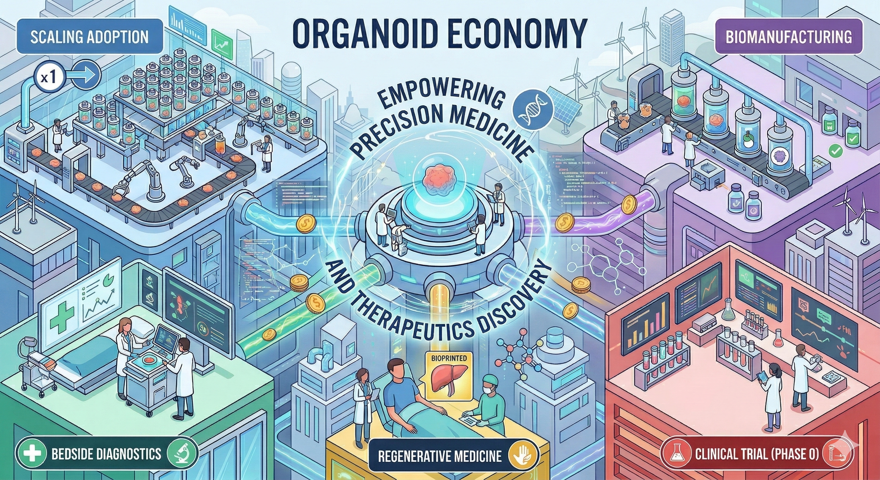 OrganoBit organoid economy and adoption visualization